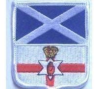 Saltire & RED Hand Ulster Flag Embroidered Patch Badge