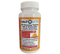 SALTOLYTE 60 Chewing Tablets Orange Salt and Electrolyte Chewable Tablets with Sodium, Magnesium, Potassium, Calcium