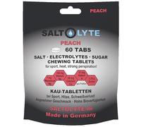 SALTOLYTE 60 TABS Salt & Elecrolyte Chewable Tablets with Sodium, Potassium, Calcium and Magnesium for Sports, Heat, Sweat Loss (60, Peach)