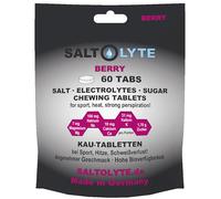 SALTOLYTE 60 TABS Salt & Elecrolyte Chewable Tablets with Sodium, Potassium, Calcium and Magnesium for Sports, Heat, Sweat Loss (60, Berry)