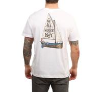 SALTROCK ® Lost Ships | Mens Short Sleeve T-Shirt | White | Size: M