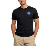Saltrock Men’s Original SR Hybrid T-Shirt Black, Recycled Polyester Stretch Tee, UPF 50+ Sun Protection, Lightweight Breathable Active Surf Shirt, Crew Neck (UK, Alpha, XL, Regular, Regular, Black)