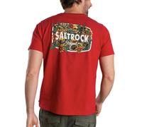 Saltrock Mens Jungle Wanderer T-Shirt Red (UK, Alpha, XL, Regular, Regular, Red)