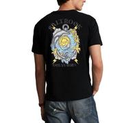 Saltrock Mens Ocean Born T-Shirt Black (UK, Alpha, M, Regular, Regular)