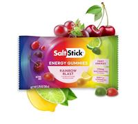 SaltStick Energy Gummies with Electrolytes, 10 Packs of Rainbow Blast, Easy to Chew Electrolyte Gummies, Energy Chews That Taste Great. 10 Packs, 80 Gummies