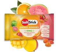 SaltStick Energy Gummies with Electrolytes, Orange Mango Guava Flavor, Easy to Chew Electrolyte Gummies, Energy Chews that Taste Great. 2 Packs, 16 Gummies