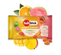 SaltStick Energy Gummies with Electrolytes, Orange Mango Guava Flavor, Easy to Chew Electrolyte Gummy, Energy Chews That Taste Great. 10 Packs, 80 Gummies