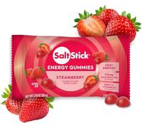 SaltStick Energy Gummies with Electrolytes, Strawberry, Easy to Chew Electrolyte Gummies, Energy Chews that Taste Great. 5 Packs, 40 Gummies