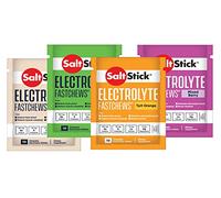 SaltStick FastChews - Electrolyte Chewable Tablets - 4 Test Pack (4 Bags, 10 Tablets Each) - Assorted Flavours