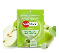 SaltStick Fastchews, Electrolyte Replacement Tablets for Rehydration, Exercise Recovery, Youth & Adult Athletes, Hiking & Sports Recovery, 1 x Packet of 10 Tablets (Green Apple)