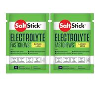 SaltStick Fastchews, Electrolyte Replacement Tablets for Rehydration, Exercise Recovery, Youth & Adult Athletes, Hiking & Sports Recovery, 2 x Packets of 10 Tablets (Lemon Lime)