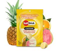 SaltStick Fastchews, Electrolyte Replacement Tablets for Rehydration, Exercise Recovery, Youth & Adult Athletes, Hiking & Sports Recovery, 1 x Packet of 10 Tablets (Tropical Twist)