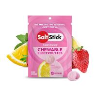 SaltStick Fastchews, Electrolyte Replacement Tablets for Rehydration, Exercise Recovery, Youth & Adult Athletes, Hiking & Sports Recovery, 1 x Packet of 10 Tablets (Pink Lemonade)