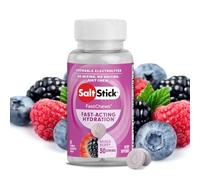 SaltStick FastChews Electrolytes - 60 Chewable Electrolyte Tablets - Salt Tablets for Running, Fast Hydration, Leg Cramps Relief, Sports Recovery - Non-GMO, Vegan, Gluten Free (Mixed Berry)