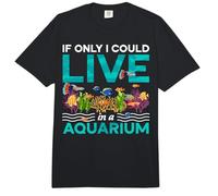 Saltwater Aquarium If Only I Could Live in A Aquarium Comfort Colors Adult Heavyweight T-Shirt