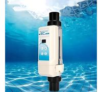 Saltwater Chlorinator for In Ground Pools - Automatic Chlorine Cleaning Device with LED Control Panel, 8g/H to 20g/H Capacity
