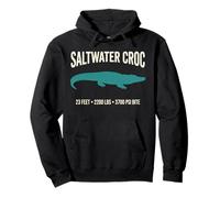 Saltwater Croc 23 Feet 2200 Lbs 3700 Psi Bite Power Pullover Hoodie