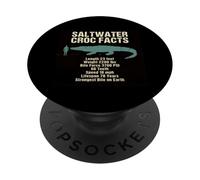 Saltwater Croc Facts Crocodile Length Weight Bite Data PopSockets Adhesive PopGrip