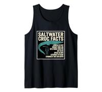 Saltwater Croc Facts Extreme Crocodile Stats Tank Top