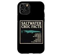 Saltwater Croc Facts Length Bite Force Data Case for iPhone 11 Pro