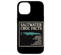 Saltwater Croc Facts Length Bite Force Data Case for iPhone 14