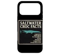 Saltwater Croc Facts Length Bite Force Data Case for iPhone 17 Pro Max
