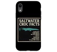 Saltwater Croc Facts Length Bite Force Data Case for iPhone XR