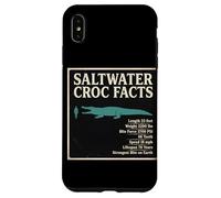 Saltwater Croc Facts Length Bite Force Data Case for iPhone XS Max