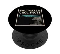 Saltwater Croc Facts Length Bite Force Data PopSockets Adhesive PopGrip