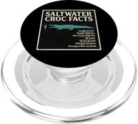 Saltwater Croc Facts Length Bite Force Data PopSockets PopGrip for MagSafe