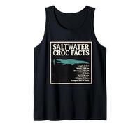 Saltwater Croc Facts Length Bite Force Data Tank Top