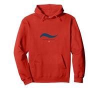 Saltwater Cure: Coastal Wellness Ocean Wave Logo Pullover Hoodie, Adult Unisex, Red, L