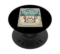 Saltwater Doctor Crab Ocean Vintage Design PopSockets Adhesive PopGrip