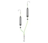 Saltwater Fishing Fixtures - Fishing Systems for Crappie | Floats Baits Double Hook Anti-Reverse Hook for Surfcasting Coastal Fishing Boating Beach Jetty Perch Roach