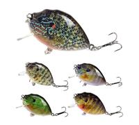 Saltwater Fishing Lures | 5 Pieces Portable Artificial Baits | Lures Kit for River Lake Jigging Shallow Trolling Launch Stream Freshwater Sea Holiday Party