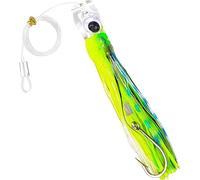 Saltwater Fishing Lures 6/9inch Trolling Lures for Marlin Mahi Tuna Dolphin Shark Big Game Deep Sea Fishing Baits Squid Skirts Rigged Hooks Ocean Gear Tackle