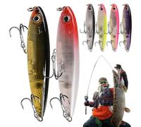 Saltwater Fishing Lures, Saltwater Lures | 6X Bass Fishing Lures - Colorful Freshwater Fishing Tackle for Men for a Wide Range of Waters