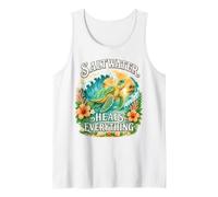Saltwater Heals Everything Turtle Ocean Therapy Tank Top