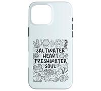 Saltwater Heart - Freshwater Soul - Aquarium Vibes Case for iPhone 16 Pro Max