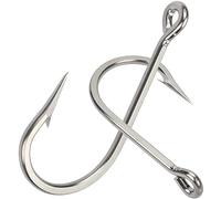 Saltwater Large Giant Fishing Hooks Shark and Alligator Hooks Big Game Stainless Steel J Fishing Hook Extra Strong Sharp Large Fish Hooks for Shark Swordfish Tuna Catfish Size 5/0-20/0