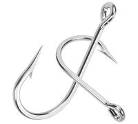 Saltwater Large Giant Fishing Hooks Shark and Alligator Hooks Big Game Stainless Steel J Fishing Hook Extra Strong Sharp Large Fish Hooks for Shark Swordfish Tuna Catfish Size 5/0-20/0