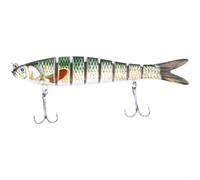 Saltwater Lure with Multi-segmented Construction for Smooth Swimming Action, Controlled Descent and High Hook Penetration (JM034-3)