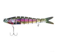 Saltwater Lure with Multi-segmented Construction for Smooth Swimming Action, Controlled Descent and High Hook Penetration (JM034-2)