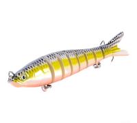 Saltwater Lure with Multi-segmented Construction for Smooth Swimming Action, Controlled Descent and High Hook Penetration (JM034-6)