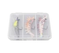 Saltwater Lures for Swimming Lures Vibrant and Realistic Colors Artificial Shrimp for r Flounder American Perch Bass Bass Salmon