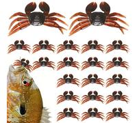 Saltwater Lures, Saltwater Lures 20PCS 7g 3D Simulation Crab Bait, Portable Flexible Plastic Fishing for Freshwater Tackle Accessory Tool
