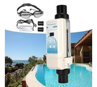Saltwater Pool Chlorine Generator System, Efficient Chlorinator for Clear Swimming Pool and Spa Water, 110V