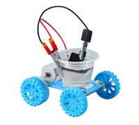 Saltwater Power Generation Vehicle Experiment Set Hands On Assembly Toy Kids Learning Toy for School Classroom Teaching Saltwater Powered Car