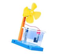 Saltwater Power Generation Vehicle Model Hands on Assembly Toy Saltwater Powered Fan Science Experiment Set for Kid 7＋ Learning Tool