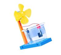 Saltwater Power Generation Vehicle Model Hands on Assembly Toy Saltwater Powered Fan Science Experiment Set for Kid 7＋ Classroom Tool